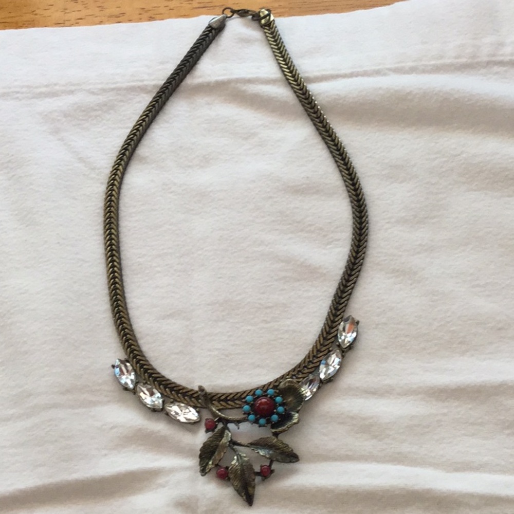 Anthropologie  metal type necklace